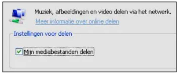 Eminent EM7195 - Je computer in een UPnP server veranderen met Windows Media Player 11 - 2