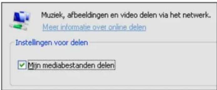 Eminent EM7180 - Je computer in een UPnP server veränderen met Windows Media Player 11 - 2