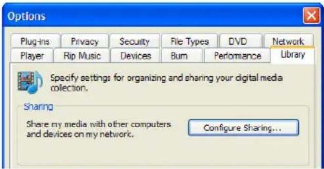 Eminent EM7180 - Configuration de votre ordinateur en serveur UPnP via Windows media player 11 - 1