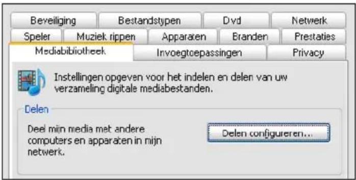 Eminent EM7180 - Je computer in een UPnP server veränderen met Windows Media Player 11 - 1