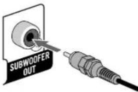 JVC SPUXG950 - Verbinden van een subwoofer met eigenvermogencircuit - 1