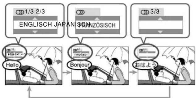 JVC SPUXG950 - Einstellung des Audio-Tracks - 3