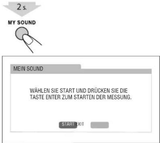 JVC SPUXG950 - Schalten Sie das Setup von MY SOUND ein. - 1