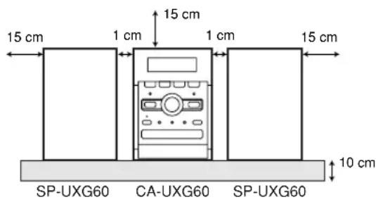 JVC SPUXG60 - Voorzichtig: Goede ventilatie vereist - 1