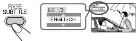 JVC SPUXG60 - Einstellung der Untertitelsprache - 2