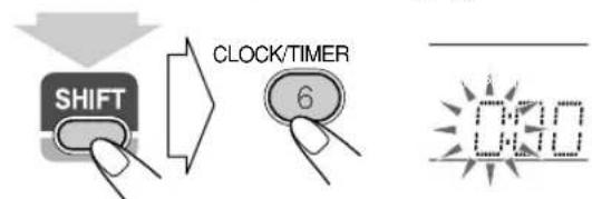 JVC SPUXG60 - Mettez en service le mode de réglage de l'horloge. - 1