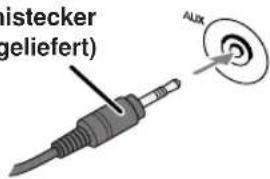 JVC SPUXG60 - Beim Anschließen eines tragbaren Audiogeräts (AUX) - 1