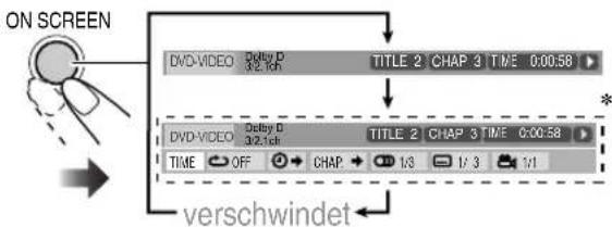 JVC SPUXG49 - Zur Bedienung mit der On-Screen-Leiste - 1