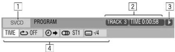 JVC SPUXG49 - Information über On-Screen-Leiste - 3