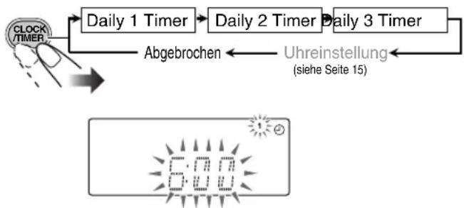 JVC SPUXG46 - Wählen Sie eine der gewünschten Timer-Einstellbetriebsarten—Daily 1 Timer, Daily 2 Timer oder Daily 3 Timer. - 1