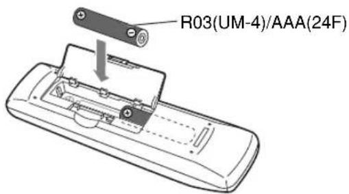JVC SPUXG33 - Vorbereiten der Fernbedienung - 1