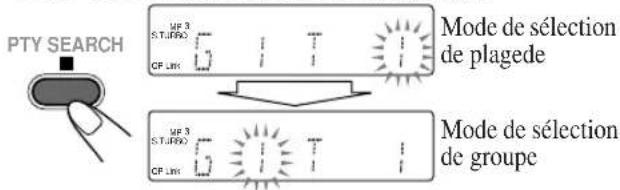 JVC SPUXG33 - Pour choisir un groupe (MP3 uniquement) - 1