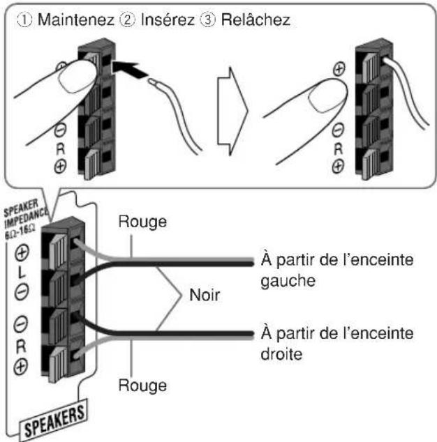 JVC SPUXG33 - Pour connecter les cordons d'enceinte - 1