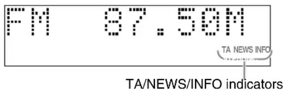 JVC SPFSXA1 - Druk herhaaldelijk op TA/News/Info totdat het gewenste programmatype (TA/NEWS/INFO) op het displayvenster verschijnt. - 1