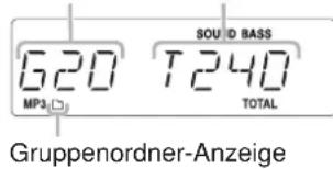 JVC CAUXS10 - Wenn die Wiedergabe einer MP3-Disc gestopt wird: - 2