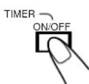 JVC CAUXS10 - Premere TIMER ON/OFF per attivare la modalità del timer giornaliero. - 1