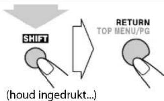 JVC CAUXG980 - Terugkeren naar het voorgaande menu: - 1