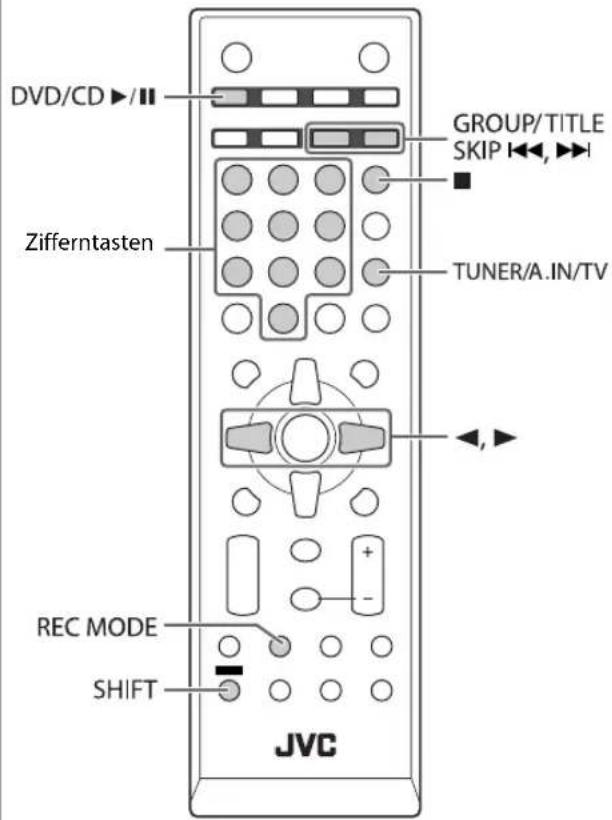 JVC CAUXG980 - Aufnahme-Bedienvorgänge INFO - 1
