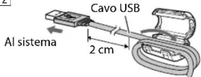 JVC CAUXG980 - Come applicare il filtro a nucleo di ferrite - 2