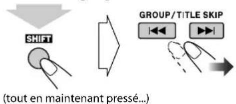 JVC CAUXG980 - Affectation (modification) de titres aux groupes ou aux plages INFO Remote ONLY - 2