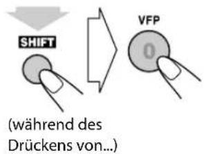 JVC CAUXG980 - Während der Wiedergabe lassen Sie den VFP-Einstellungsbildschirm anzeigen. - 1