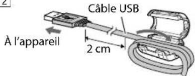 JVC CAUXG980 - Comment attacher le tore de ferrite. - 2
