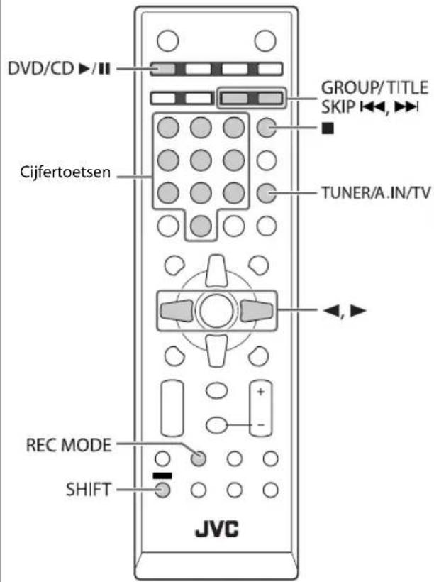 JVC CAUXG980 - Bediening voor opname INFO - 1