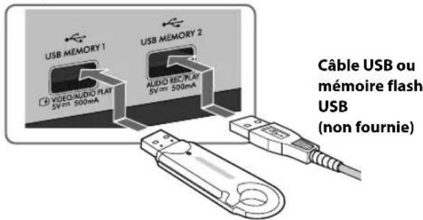 JVC CAUXG980 - Lors de la connexion de périphériques USB à mémoire de grande capacité - 1