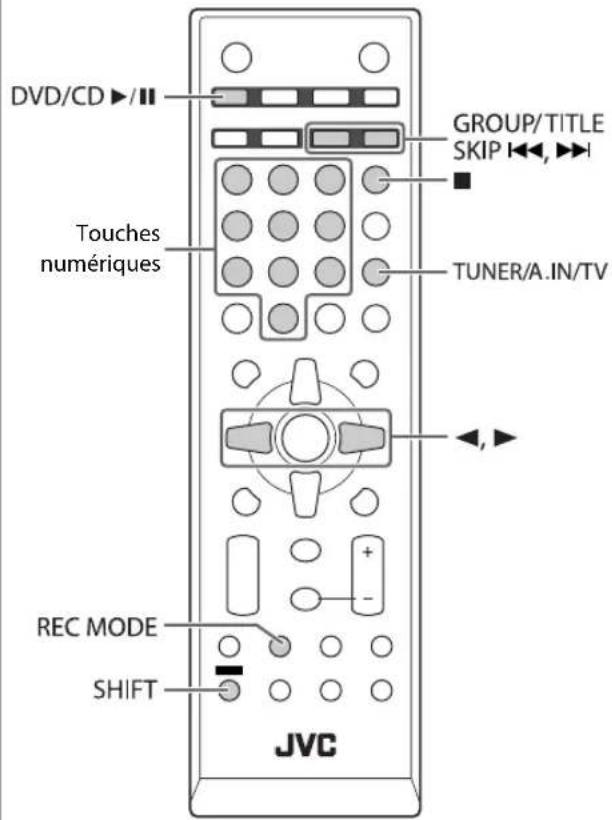 JVC CAUXG980 - Opérations d'enregistrement INFO - 1