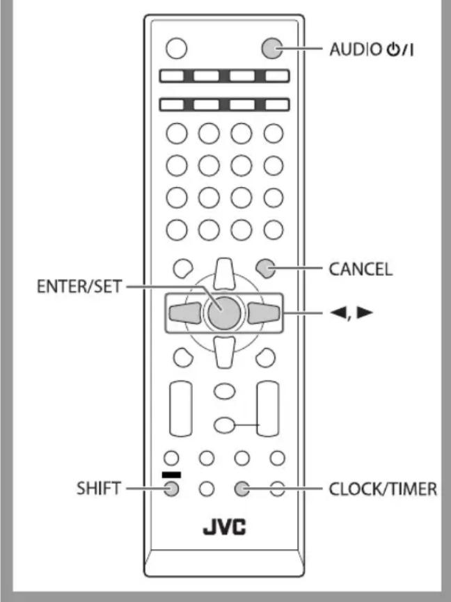 JVC CAUXG950 - Gebruik van de dagelijkse timer - 1