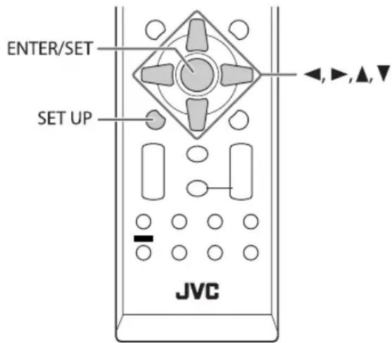 JVC CAUXG950 - Setup-MENU-Vorgänge INFO - 1
