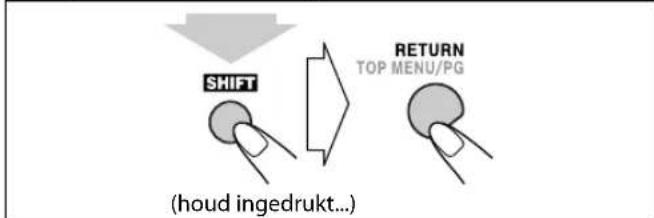 JVC CAUXG950 - Terugkeren maar het voorgande menu: - 1