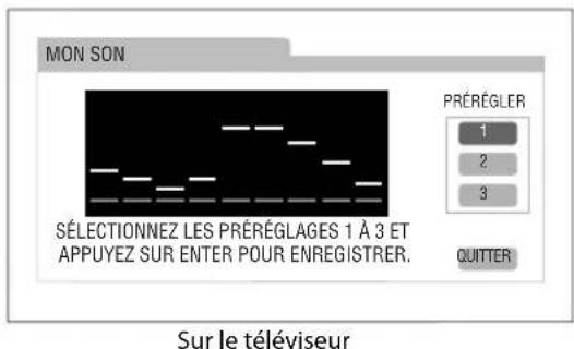 JVC CAUXG950 - Choisissez un numero de preréglage de 1 à 3 pour la courbe d'égalisation. - 2