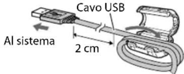 JVC CAUXG950 - Come applicare il filtro a nucleo di ferrite - 4