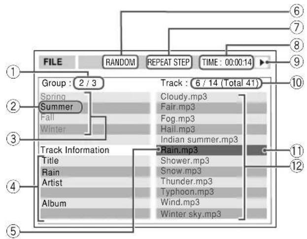 JVC CAUXG68 - Steuerung-Bildschirm für MP3/WMA/WAV/JPEG/MPEG-1/MPEG-2/ASF/DivX-Dateien - 1
