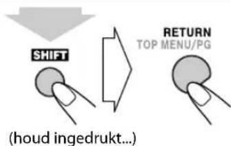 JVC CAUXG500 - Terugkeren naar het voorgaande menu: - 1