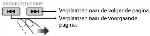 JVC CAUXG500 - Naar de volgende of voorgaande pagina van het huidige menu gaan: - 1