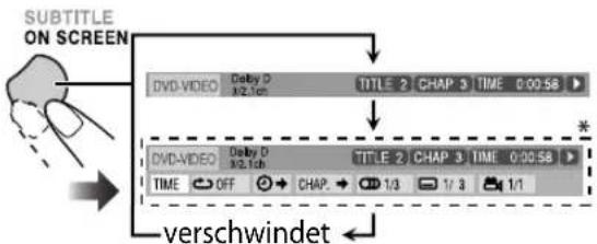 JVC CAUXG500 - ■ Zur Bedienung mit der On-Screen-Leiste - 1
