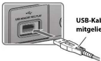 JVC CAUXG500 - Beim Anschließen eines USB-Massenspeichergeräts - 1