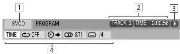 JVC CAUXG500 - Information des barres sur l'écran - 3