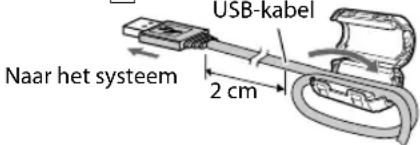 JVC CAUXG500 - Bevestigen van het kernfilter - 2
