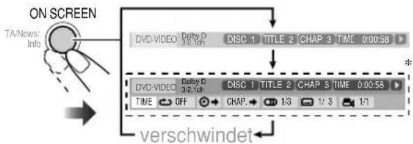 JVC CAUXG70 - Die ganze On-Screen-Leiste anzeigen. - 1