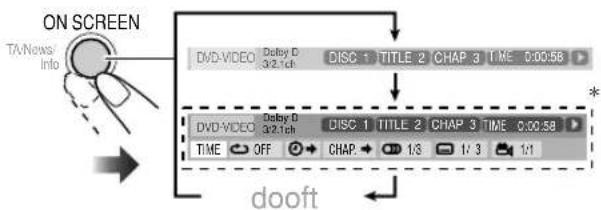 JVC CAUXG70 - Toon de hele in-beeldbalk. - 1