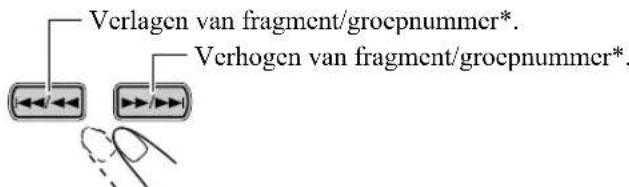 JVC CAUXG46 - Kiezen van een fragment/groep\* - 1