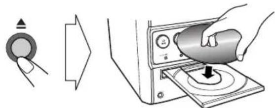 JVC CAUXG33 - Zum Einsetzen einer Disk - 1