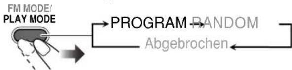 JVC CAUXG33 - Programmierung der Wiedergabereihenfolge — Programmwiedergabe - 1