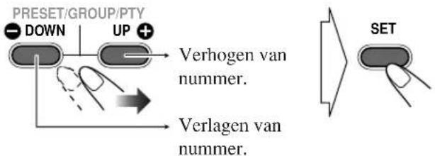JVC CAUXG33 - Voer het gewenste, af te spelen fragmentnummer in. - 1