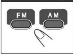 JVC CAUXG33 - Kiezen van de golfband (FM of AM) - 1