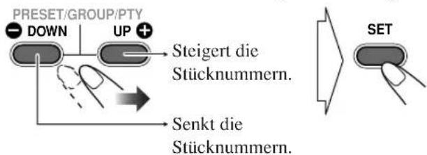 JVC CAUXG30 - Wählen Sie Stücknummern zur Programmwiedergabe. - 1