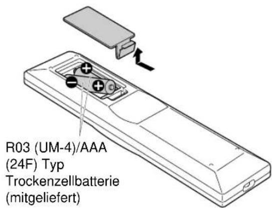 R03 (UM-4)/AAA (24F) Typ Trockenzellbatterie (mitgeliefert)